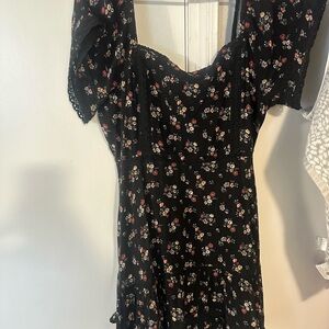 American Eagle Outfitters Black and White Patterned Dress